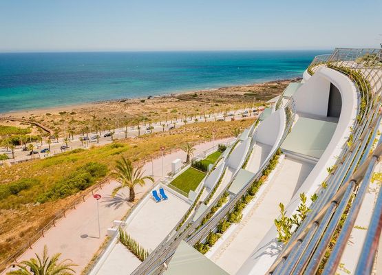 Holiday home "Infinity View Spain Holiday" with shared pool and sea views in Arenales del Sol