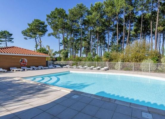 4 Pers Apartment in Parentis-en-Born with shared swimming pool